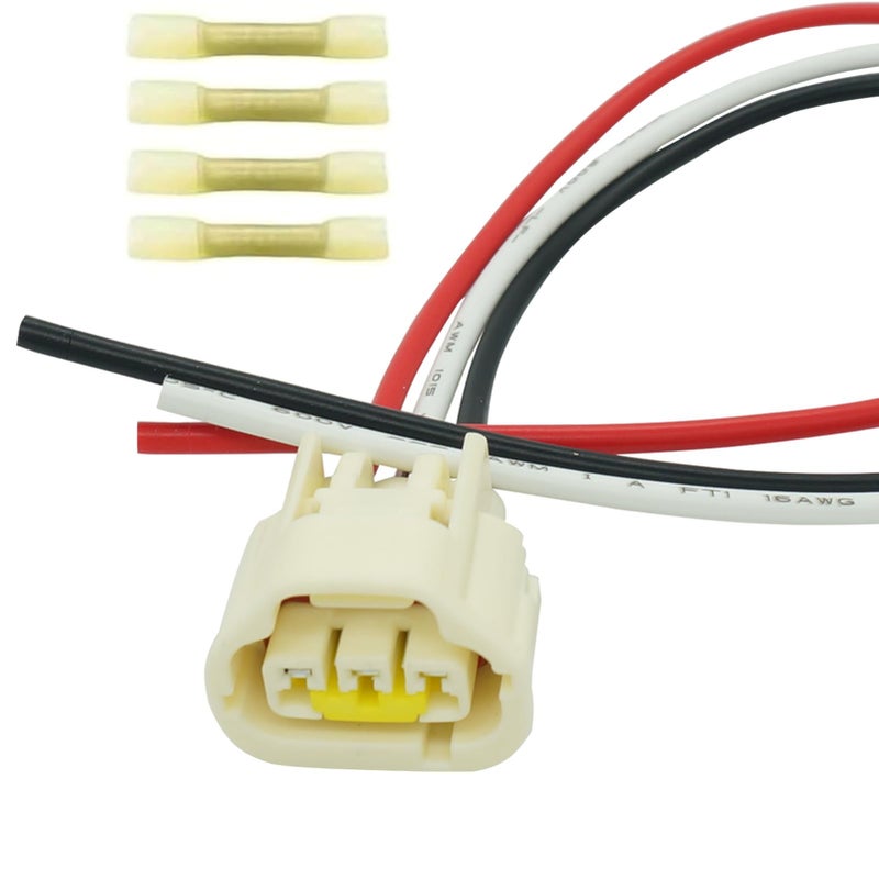 Micarun 3 Wires TPS Throttle Position Sensor Crankshaft Sensor Connector Wiring Harness Pigtail Plug for 19972007 Chrysler Dodge Jeep Plymouth Subaru Mitsubishi H4 I4 V6 V8 Replaced WH1099